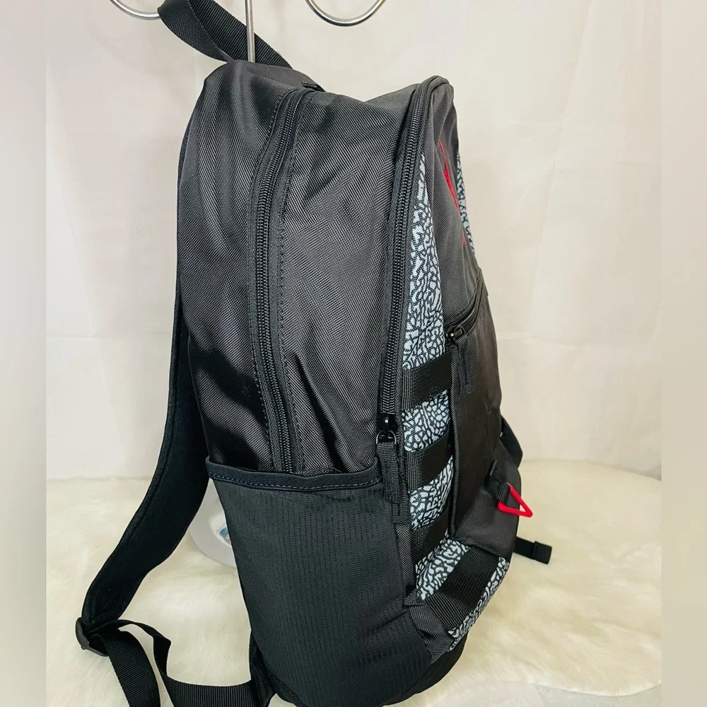 New Jumpman Jordan Black Patterned design  Men's large Backpack